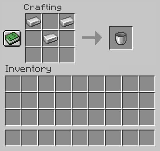 How to Make a Bucket in Minecraft