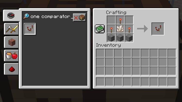 How to Make a Redstone Comparator in Minecraft