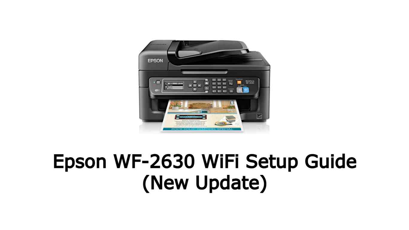 Epson WF-2630 WiFi Setup