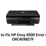 HP Envy 4500 Error Code OXC4EB827F