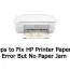 6 Steps to Fix HP Printer Paper Jam Error But No Paper Jam